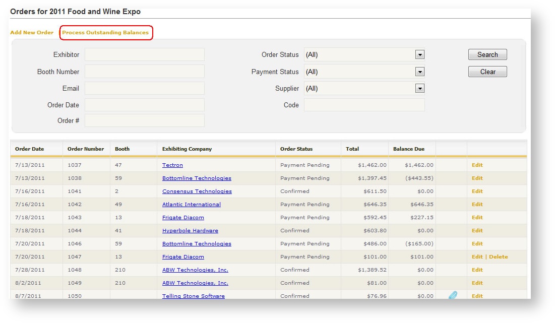 Batch Processing Outstanding Balances Boomer Commerce